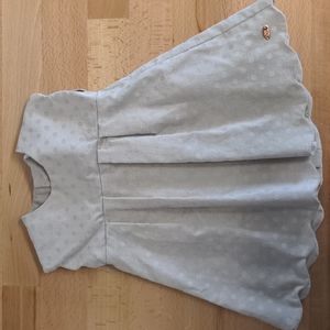 Beige velvet Tartine et Chocolat baby dress